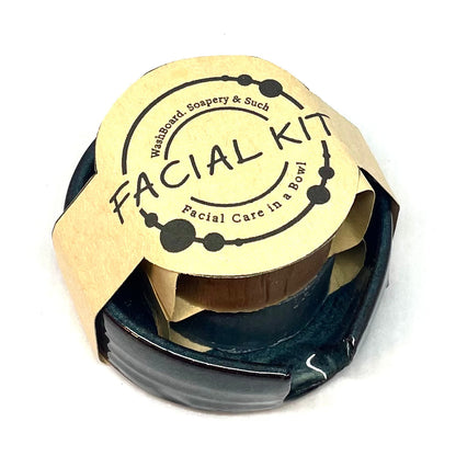 Facial kit (Tea Tree & Baby Calendula) in Clay bowl
