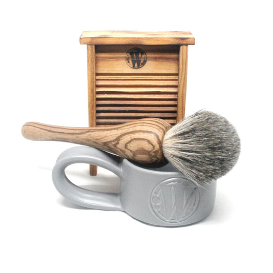 Artist's Shaving Brush Tigerwood & Mixed Badger