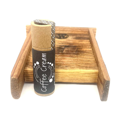 Coffee + Cream Lip Salve in Compostable tube