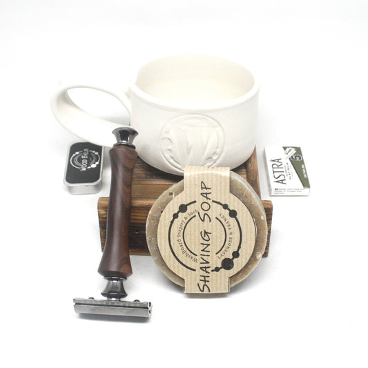 Shaving Set Razor, Shaving Soap & Mug