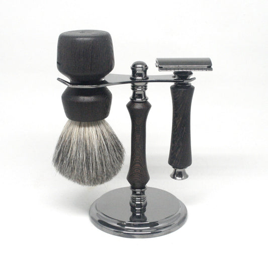 Shaving Set Wenge & Mixed Badger